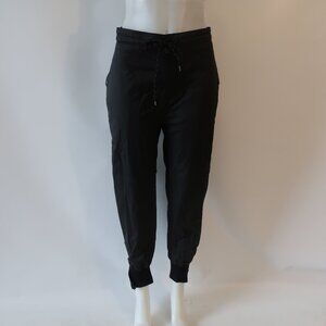 Mens John Elliott + Co Black Activewear Ankle Zip Drawstring Jogger Pants XL